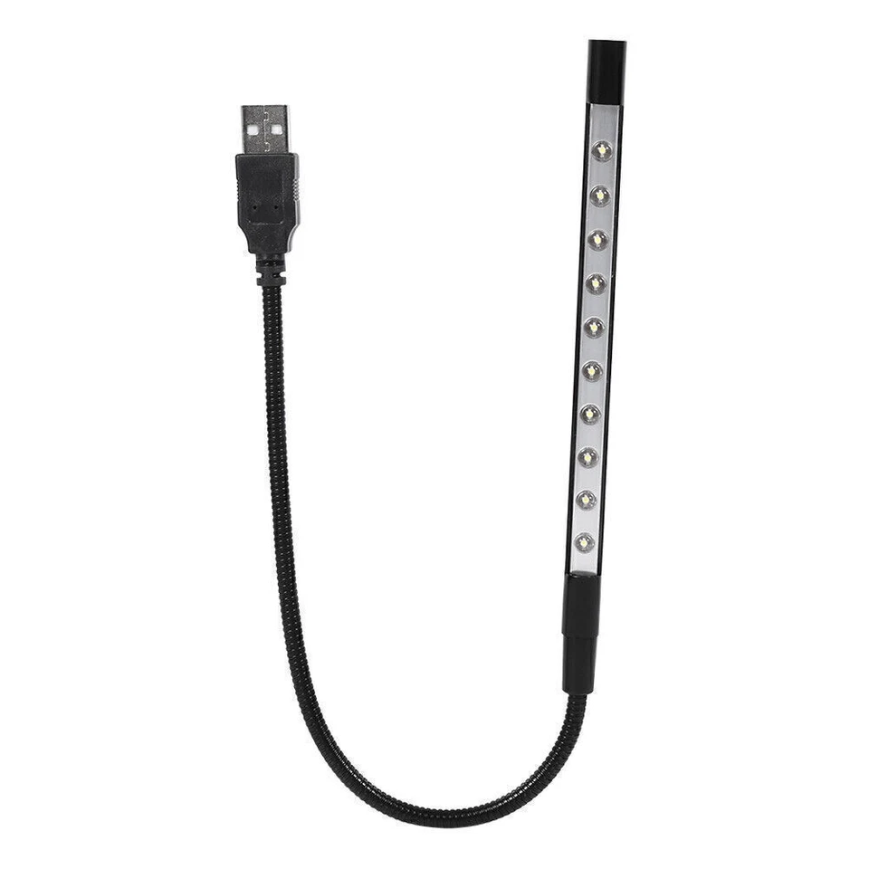 Linterna de luz de lectura LED mini USB flexible de 5 V para computadora portátil PC Foto 1 de 4