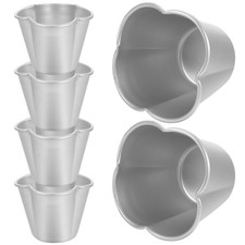 6 Pcs Metallo Mini Pirottini Stampo Da Torta Tazza Di Budino