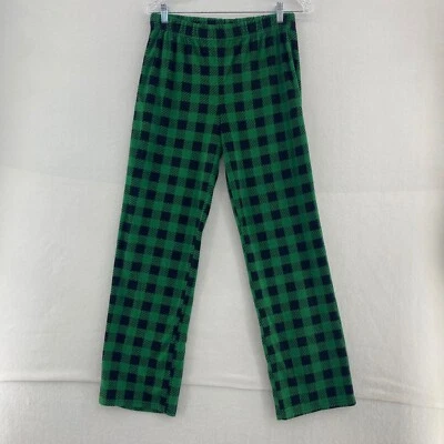 Cat & Jack Fleece Pajama Pants Green Black Plaid Sleepwear Loungewear Boys XL - Image 1 of 4