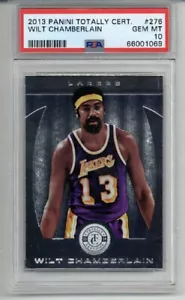 2013 PANINI TOTALMENTE CERTIFICATA #276 WILT CHAMBERLAIN CARD LAKERS PSA 10 LOW POP 1 - Foto 1 di 2