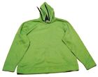 mta sport pullover hoodie sweatshirt men's 2xl green/black blend polyester