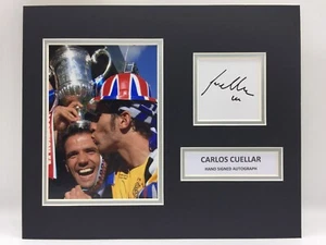 RARE Carlos Cuellar Rangers Signed Photo Display + COA AUTOGRAPH GLASGOW - Picture 1 of 3