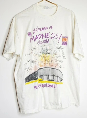 Vintage Phoenix Suns T- Shirt XL  24 year of Madness 1968- 1992 Anniversary Cover