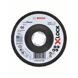 Bosch Professional X-LOCK Faecherscheibe BfM Ø115mm K60 X571 1Stück 2608619198 - Bild 1 von 3