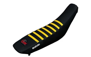 Suzuki Rmz 450 PREMIUM Multi Grip Seat Cover 2008-2017 Black/Yellow Ribs S39 - Bild 1 von 4