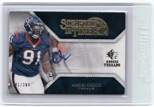 2008 SP Rookie Threads Scripted in Time AUTO Amobi Okoye #ST-AO /304 TEXANS - Bild 1 von 2