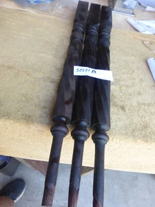 3 Vintage Antique Spiral Twist Oak Table Legs 32523 B - Picture 1 of 10