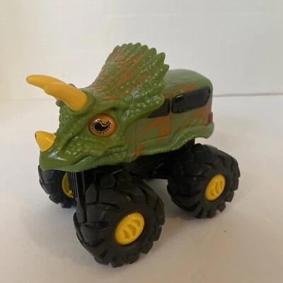 Toy State Road Rippers Rev Up Monsters Green Triceratops Dino Monster Truck - Image 1 of 4