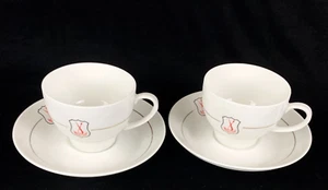 Maritzburg College South Africa 2 Tea Cup and Saucer Sets Huguenot Restaurant - Picture 1 of 11