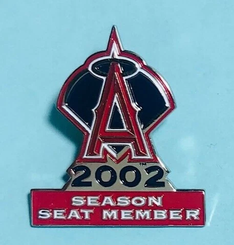 2002  California Angels ,Season Seat Member's Pin -Season Ticket Holder  NOS! Cover
