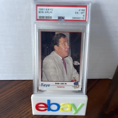 1991 Kayo #168 Bob Arum RC PSA 6 EX-MT Promoter HOF - Image 1 of 2