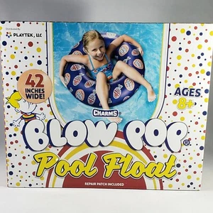Giant Blow Pop Blue Pool Float & Water FUN Tube 42 in Wide NIB - Picture 1 of 3