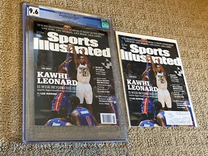 Kawhi Leonard Sports Illustrated CGC 9.6 White Newsstand-SanAntonio Spurs +extra - Picture 1 of 4