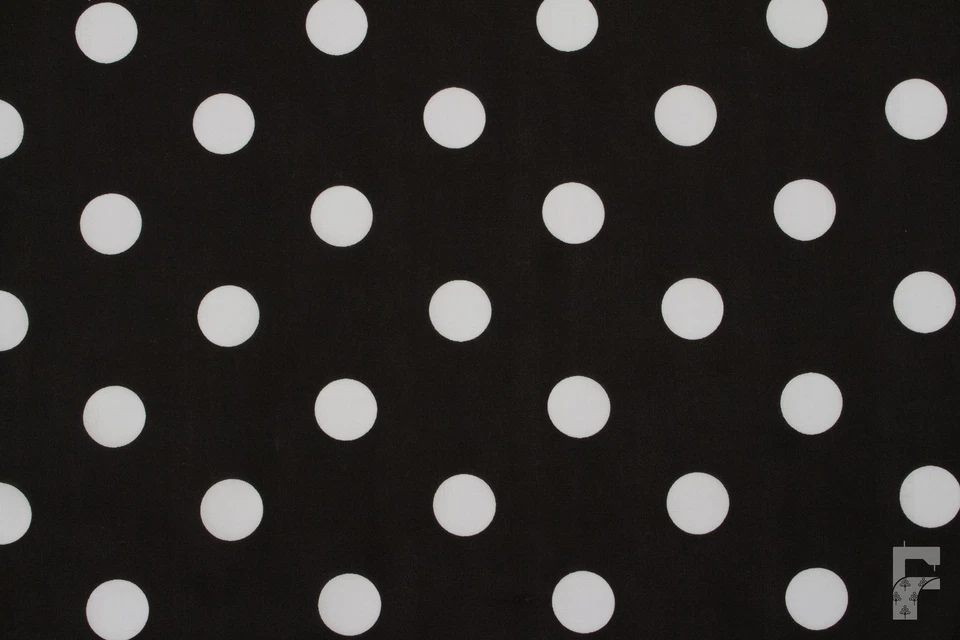 POLKA DOTS - 25 mm PUNTOS EN TELA POLIALGODÓN ESTAMPADA - ANCHO 114 CM Foto 1 de 1