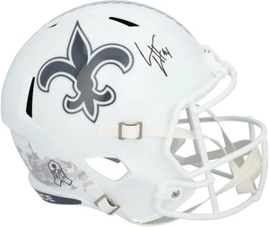 Cameron Jordan Saints Signed Riddell 2024 Salute To Service Speed Replica Helmet - Picture 1 of 3