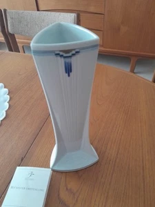 Fürstenberg Porzellan Vase weiss Serie Maryland Art Deco / Bauhaus Stil 27cm - Bild 1 von 3