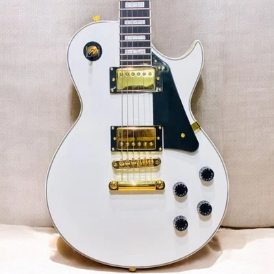 Guitarra Eléctrica Harley Benton SC-500 WH Estilo Vintage Humbuckers Blanca Foto 1 de 4