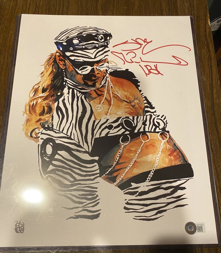 Foto autografiada de Shawn Michaels 11 x14 Shamburguesa certificado Beckett WWF WWE HBK Foto 1 de 2