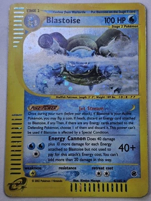 Pokemon 2002 Expedition Blastoise #4/165 Holo Card - Pokemon TCG - HP - Image 1 of 4