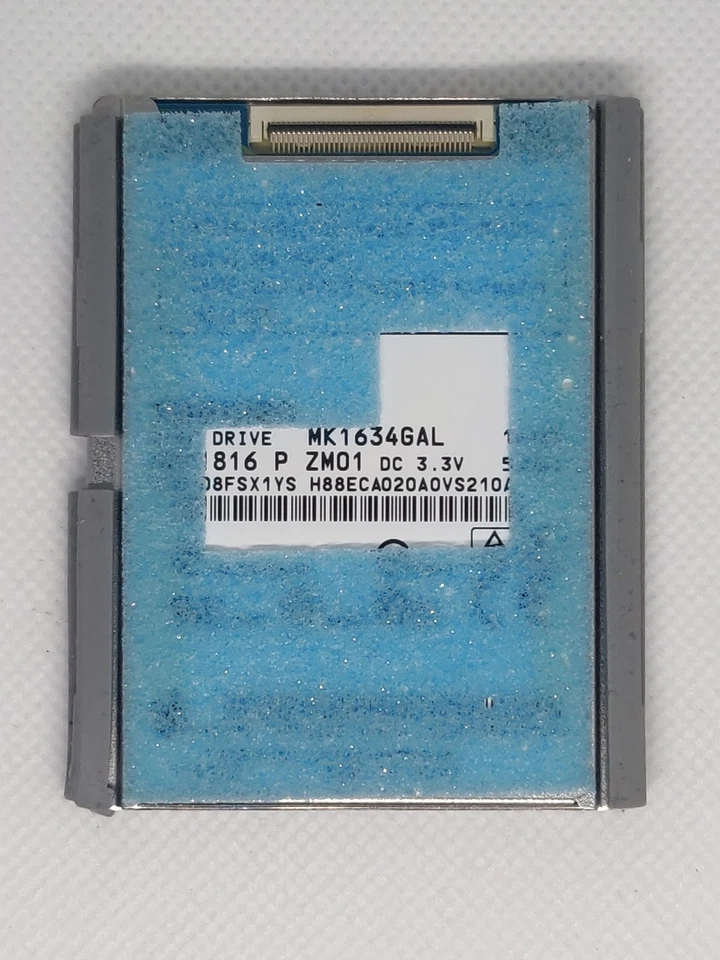 160GB HDD for iPod Classic 7th gen - Toshiba MK1634GAL, ZIF hard drive - Image 1 of 1