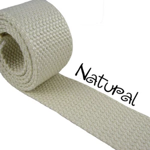 Cintas de algodón naturales de 1,25" de peso mediano y pesado de 1 yarda - Imagen 1 de 5