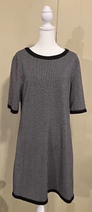 Jude Connally Short Sleeve Black White Dress Size XL EUC! - Picture 1 of 7