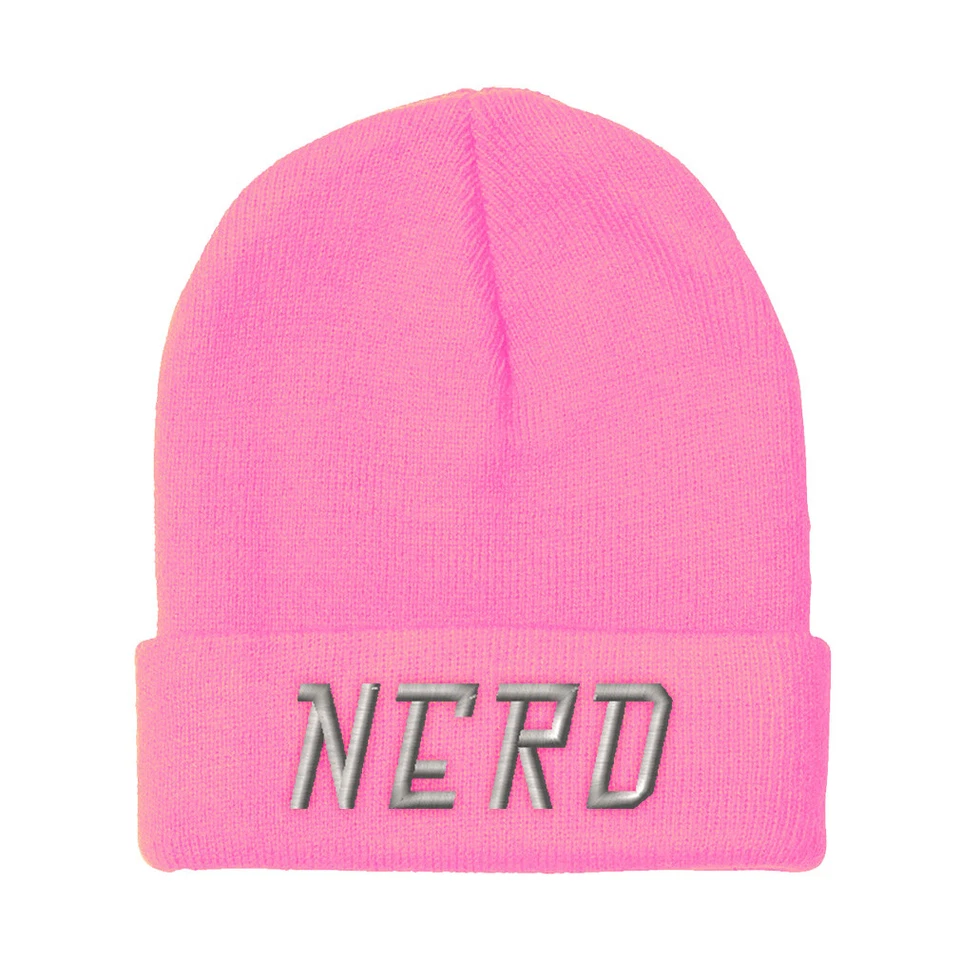 Gorros para Hombres Nerd Geek Bordado Humor Invierno Sombreros Mujeres Acrílico Calavera Gorra Foto 1 de 1