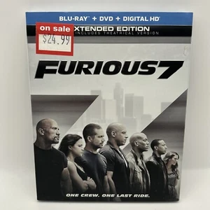 Furious 7 - Vin Diesel Fast Extended Edition Blu-ray DVD Digital New Sealed - Picture 1 of 2
