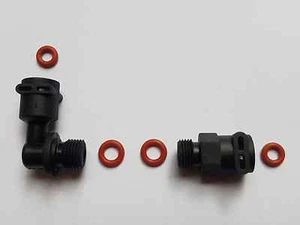 Delonghi Solenoidventil Anschlüsse für 2 und 3 Wege Ventil incl. Dichtungen NEU - Picture 1 of 1