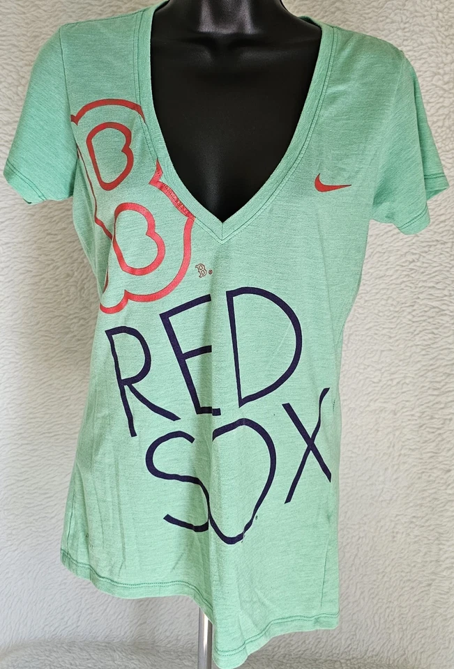 Nike Dri-Fit Womens Shirt Top Blouse Size S Small Boston Red Sox - Image 1 of 4