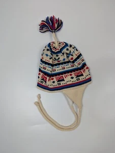 Murray Merkley Canada 100% Wolle Strick Winter Beanie Vintage Schneemütze Ohrenklappen - Bild 1 von 6