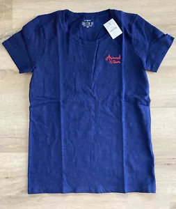 J. Camiseta de coleccionista ""Around Town"" para mujer Crew Factory - azul marino - nueva con etiquetas - Imagen 1 de 5