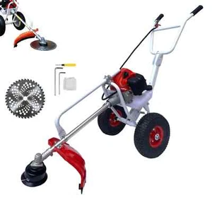 Decespugliatore a Scoppio 63CC 2HP a 2 Tempi con Ruote a Carrozzella Carrellato - Bild 1 von 5