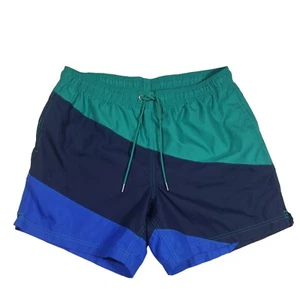 Lands' End Herren Badehose Taschen Kordelzug Mesh gefüttert Größe L Mehrfarbig - Bild 1 von 11