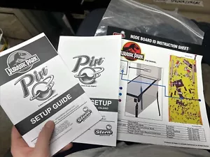 Stern JURASSIC PARK SETUP & INSTRUCTION Pinball Manual- good used original - Picture 1 of 3