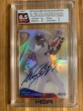 2014 Topps Tek Nomar Garciaparra Red Sox Refractor Auto 10 HGA 8.5