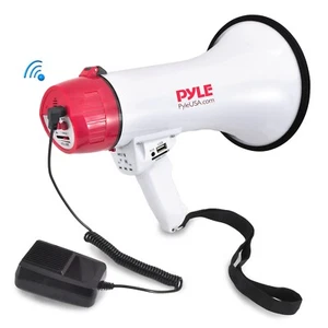 Pyle Bluetooth Bullhorn PA Megaphone iPhone Speaker w/ Wired Connection - Picture 1 of 6