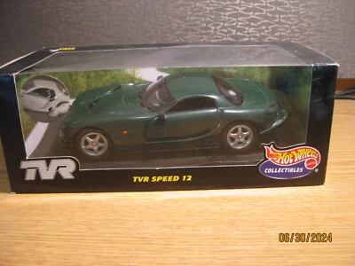 1/18    TVR SPEED 12 , IN GREEN  BY HOT WHEELS , #21351 - Image 1 of 4
