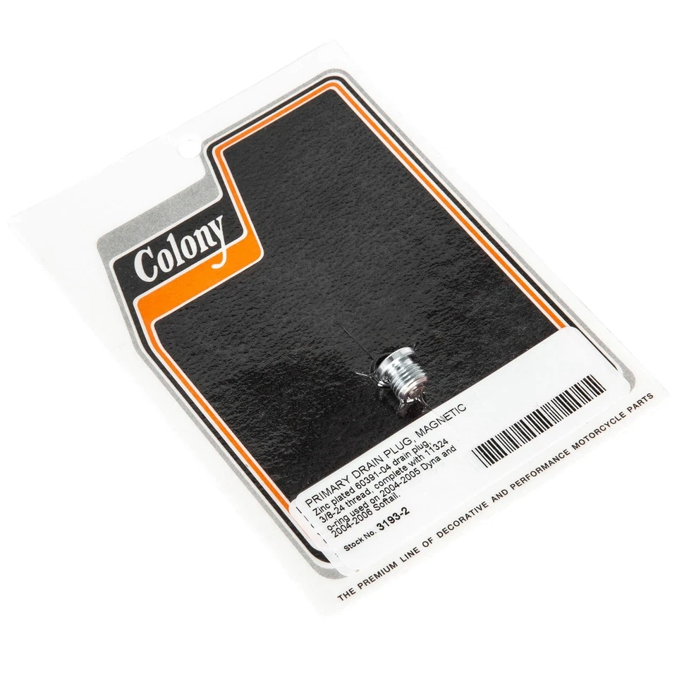 Máquina Harley-Davidson Softail Zinc Colony #3193-2 tapón de drenaje primario 2004-2006 Foto 1 de 1