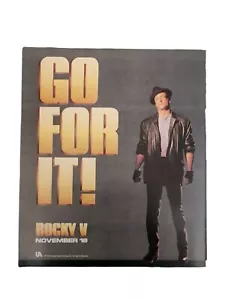 DRUCKANZEIGE! 1990 Rocky V Movie PROMO Original Sylvester Stallone - Bild 1 von 2