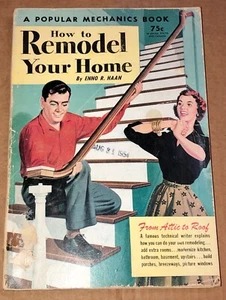 Popular Mechanics Magazine August 31, 1954 Vintage Original Remodel Home Old - Picture 1 of 13