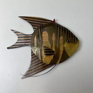 Handmade Bamboo Origami Fish Ornament 5 inches Beautiful Details  - Picture 1 of 2