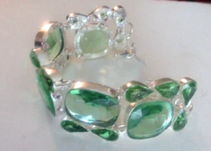 Bracciale tennis acquamarina 19 pietre preziose alla moda bellissimo - Foto 1 di 2