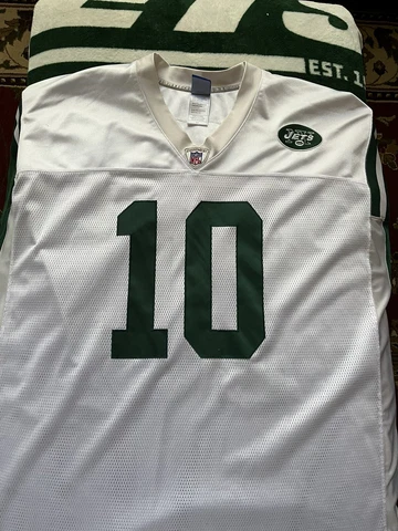 Vintage Reebok New York Jets Jersey Mens 2XL Chad Pennington NFL On Field Cover