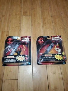 Hasbro Star Wars Episode 1 Deluxe Darth Maul & Obi Wan Kenobi Actionfigur 1F - Bild 1 von 4