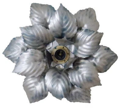 Lámpara de techo italiana vintage de mediados de siglo Tole pintada MASCA Foto 1 de 4