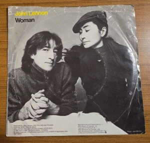 JOHN LENNON & YOKO ONO - WOMAN. 1980. 45 RPM  7" VINYL RECORD. CANADIAN VARIANT - Picture 1 of 5