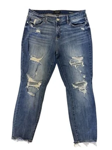 Judy Blue Destroyed Boyfriend Mid Rise Damen Jeans Distressed 13/31 82217 - Bild 1 von 9