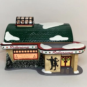 Department 56 Snow Village “Rollerama Roller Rink” - NEAR-MINT Christmas Display - Bild 1 von 9