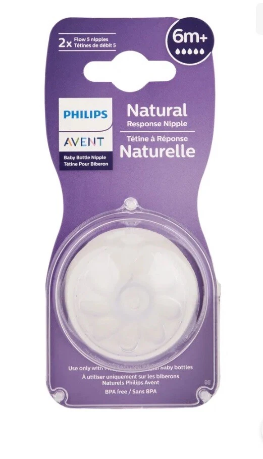 Philips Avent Natural Response Nipple Flow 5 6M+ 2 Ct. Baby Bottle - Image 1 of 1